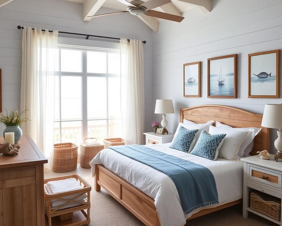 Coastal bedroom decor