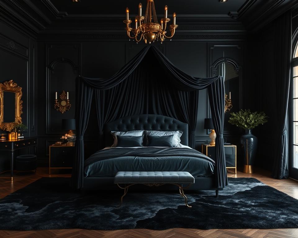 black bedrooms