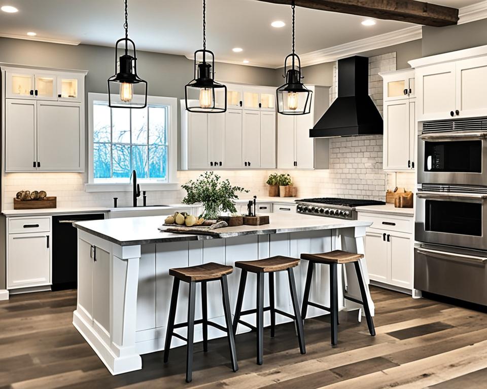 farmhouse kitchen lighting