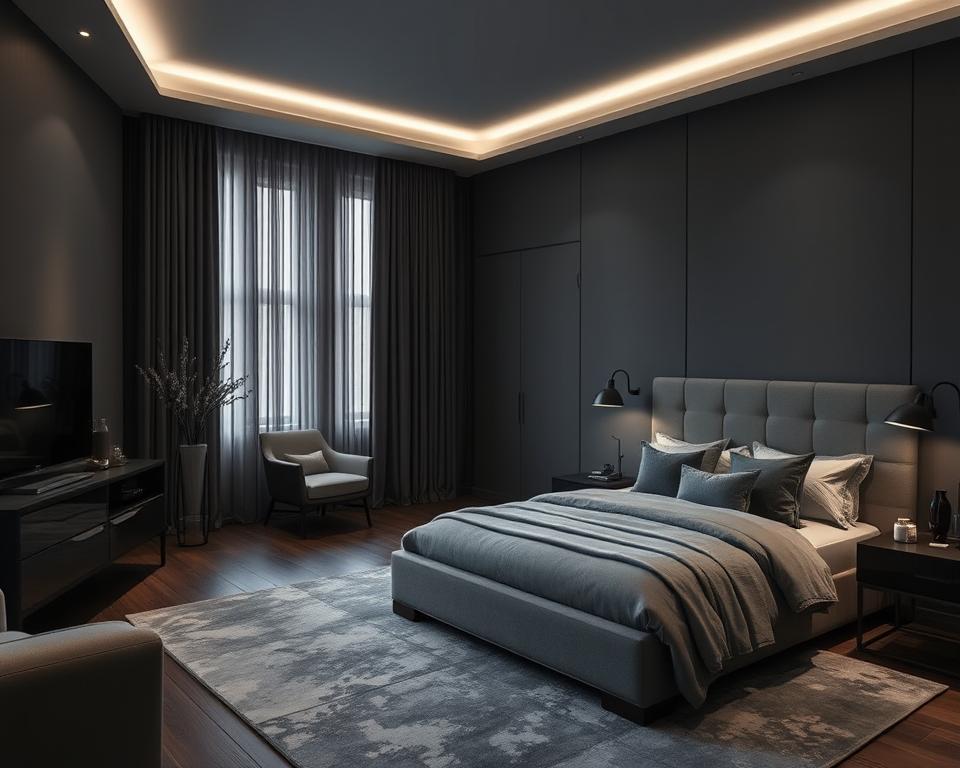 gray bedrooms