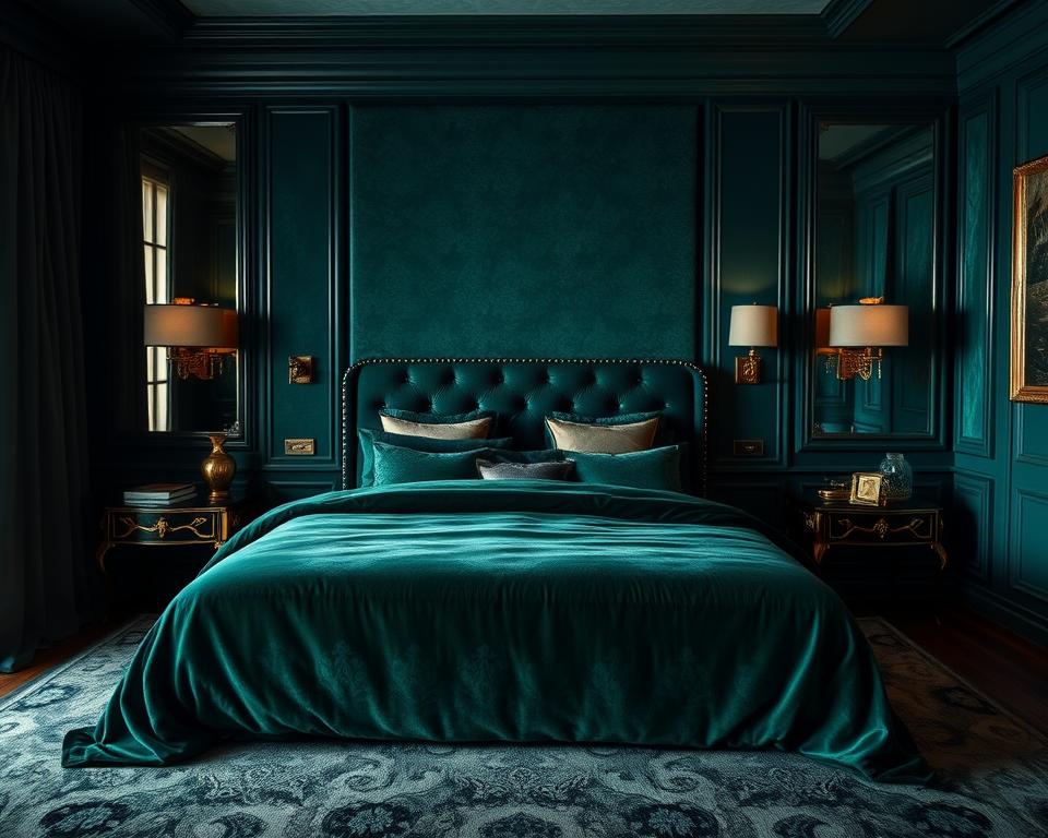 luxurious velvet bedrooms