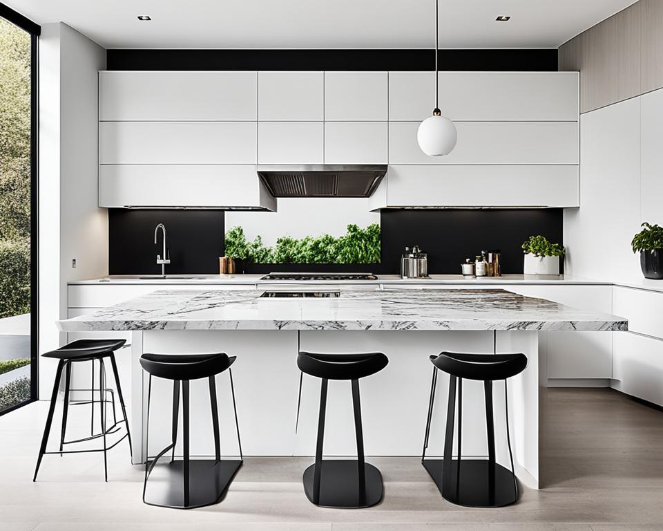 minimalist kitchen focal point