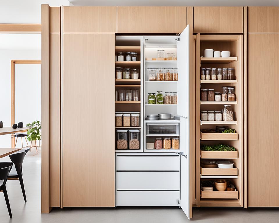 minimalist kitchen storage