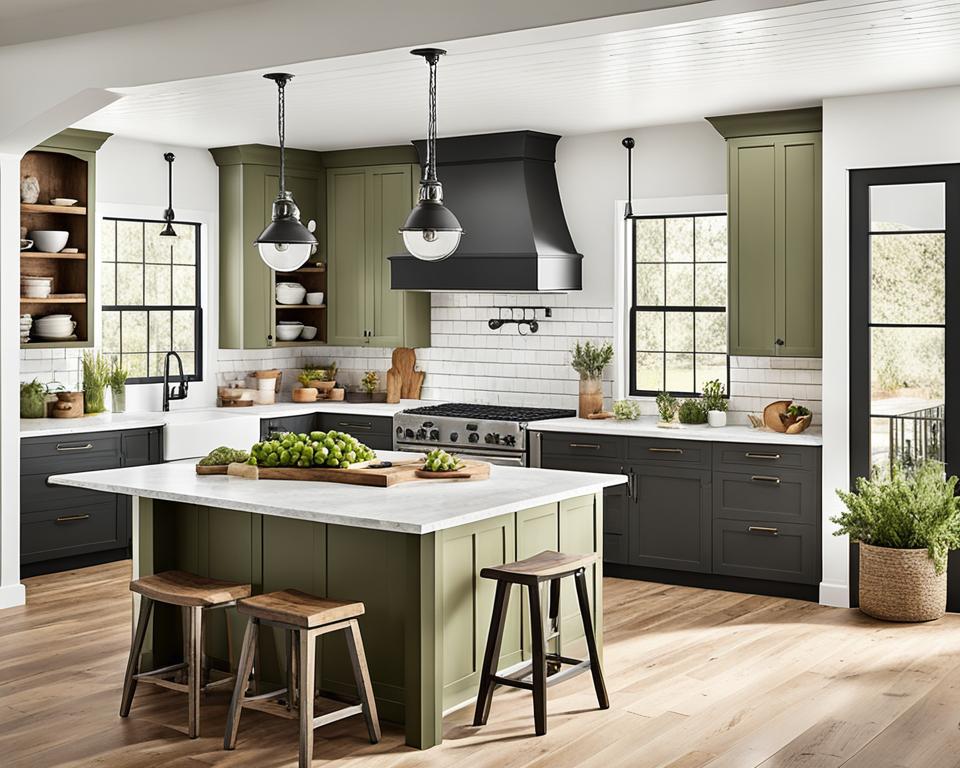 modern farmhouse kitchen colors