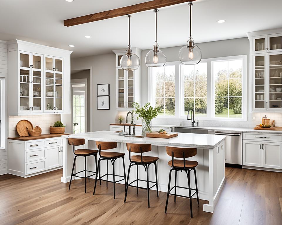 modern farmhouse kitchen layout