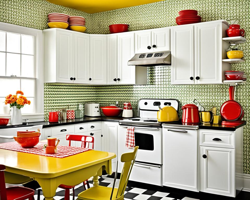 retro kitchen colors