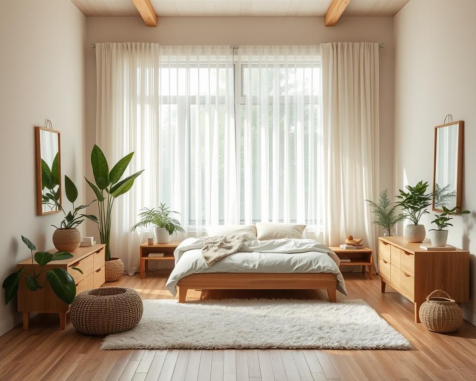 tranquil organic bedroom