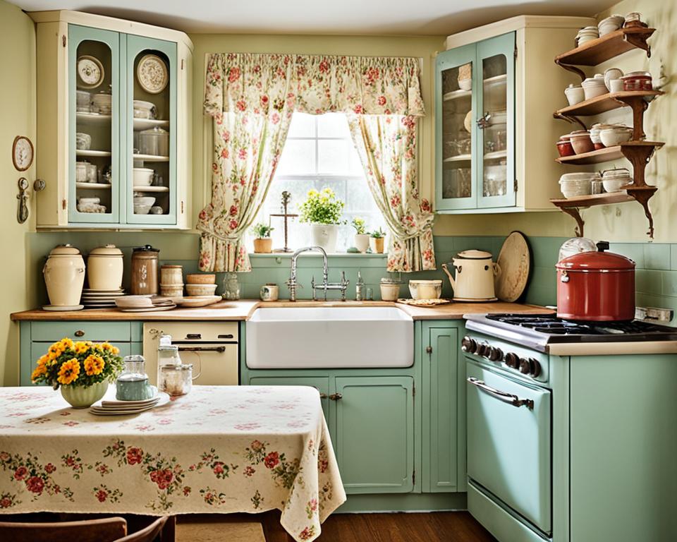 vintage kitchen ambiance