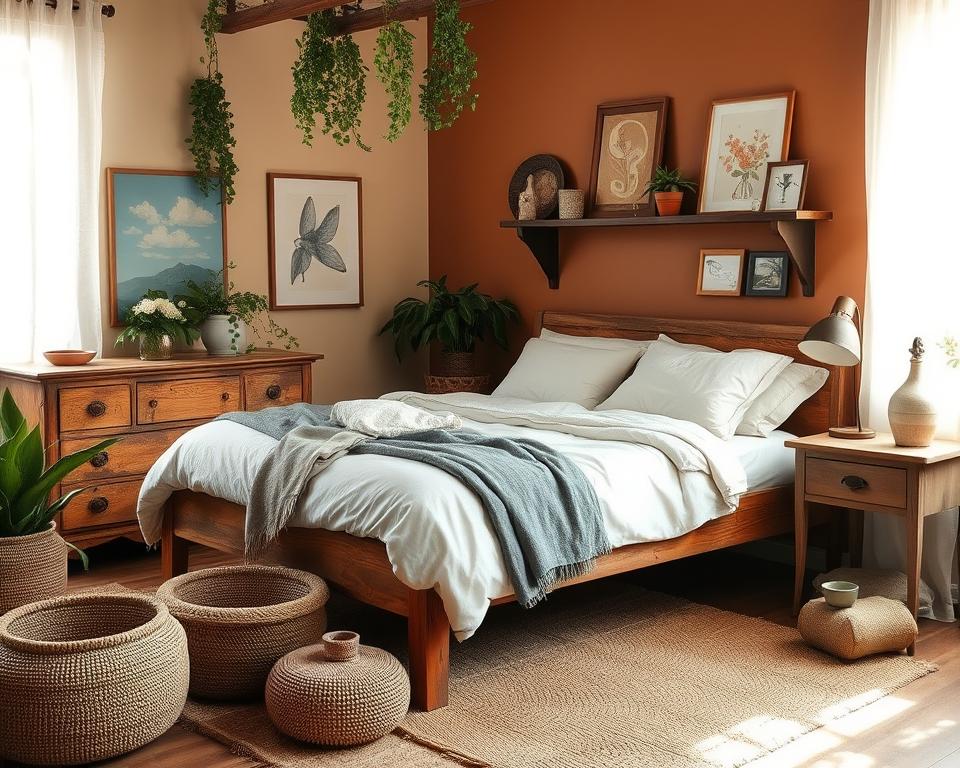 vintage organic bedroom