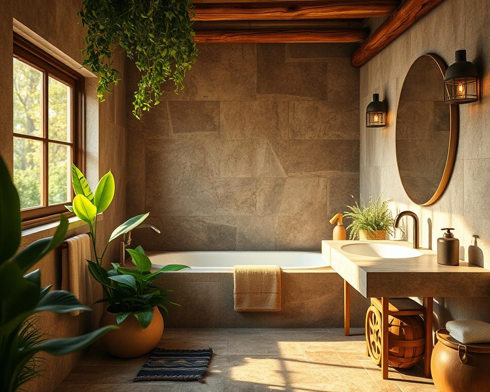 bathroom decor earthy