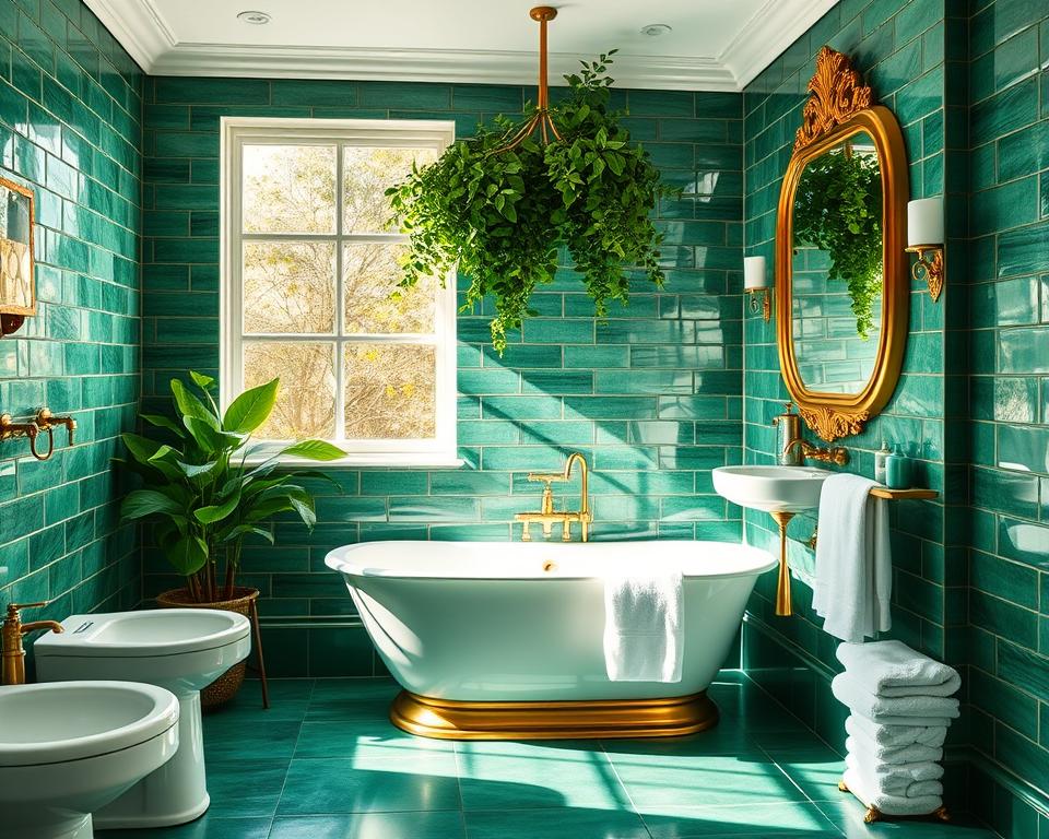 Emerald Green Elegance: How to Incorporate Bold Green in Your Bathroom Decor