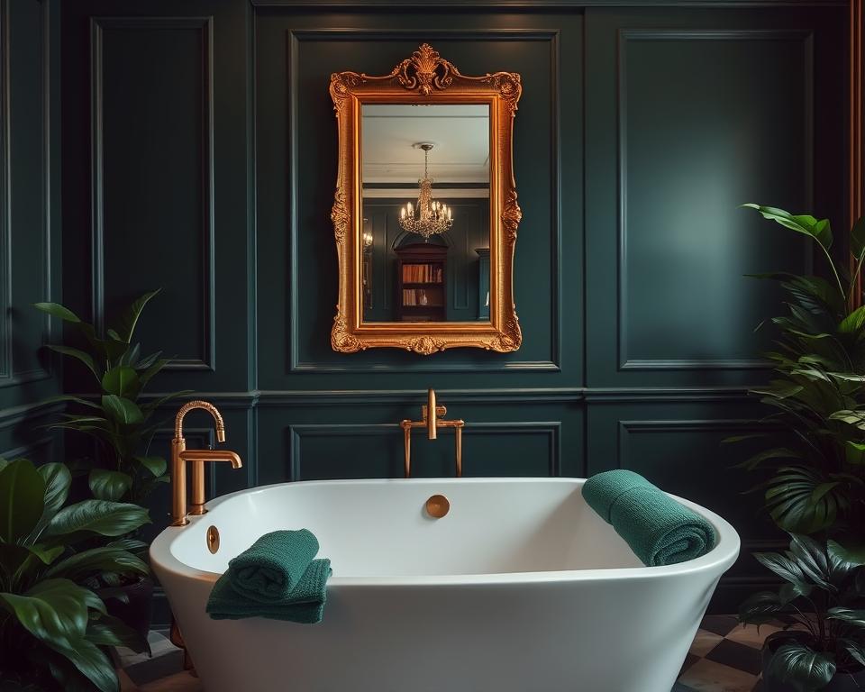 Green and Gold: A Perfect Pair for Sophisticated Bathroom Decor