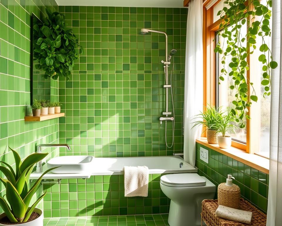 Go Green: Refreshing Bathroom Decor Ideas with Green as the Star