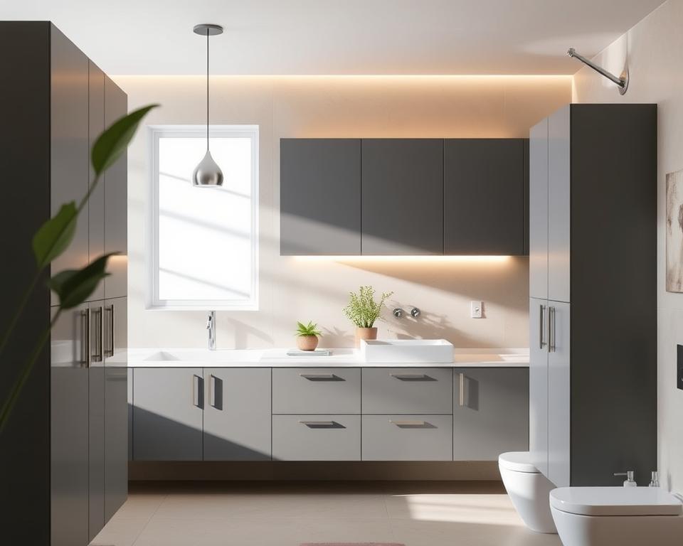 Modern Neutrals: How Grey Cabinets Can Transform Your Bathroom Decor