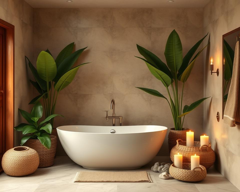 earth tone bathroom spa