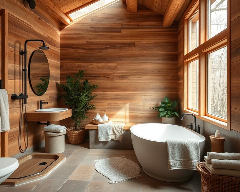 earth tone bathroom sustainable