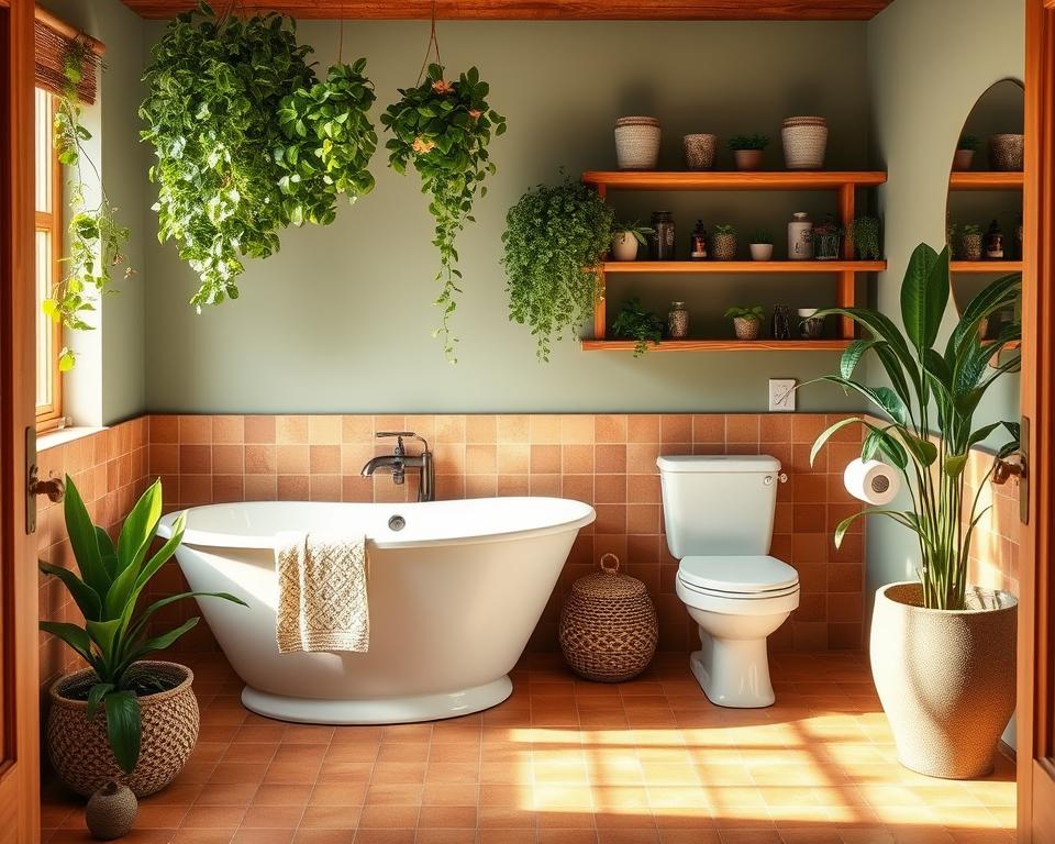 earthy bathroom color schemes