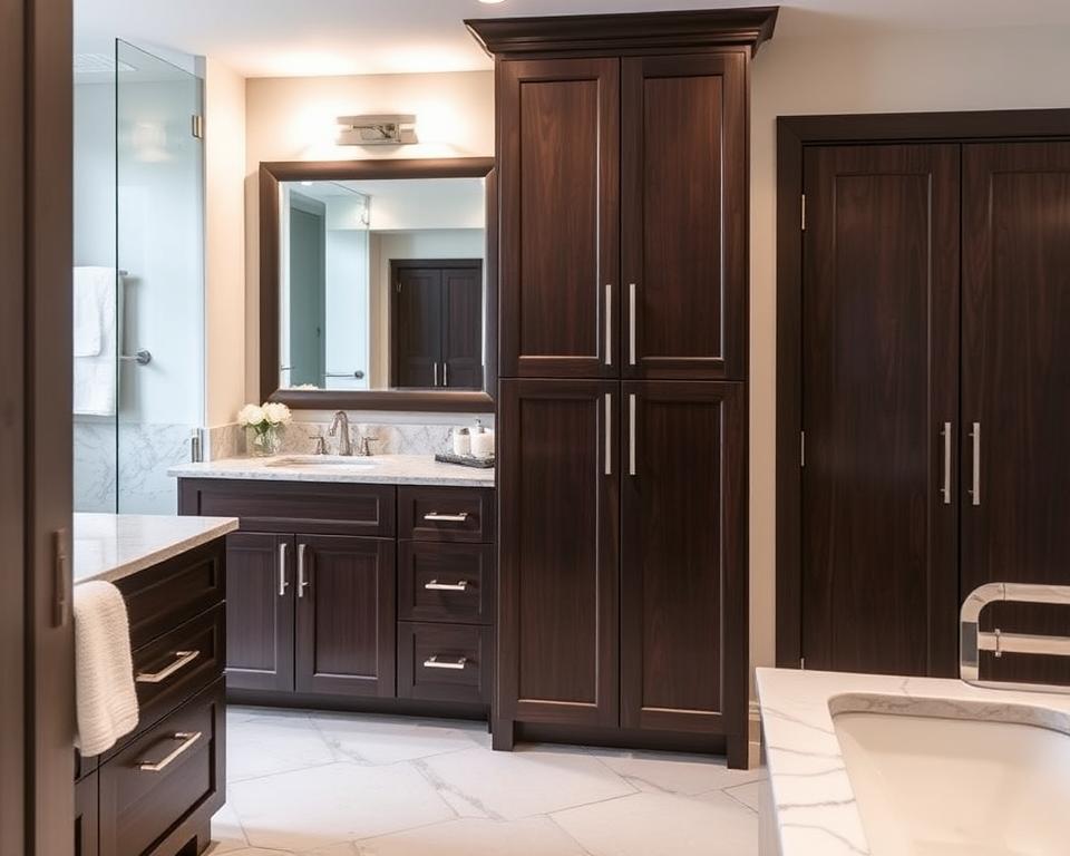 espresso bathroom cabinets