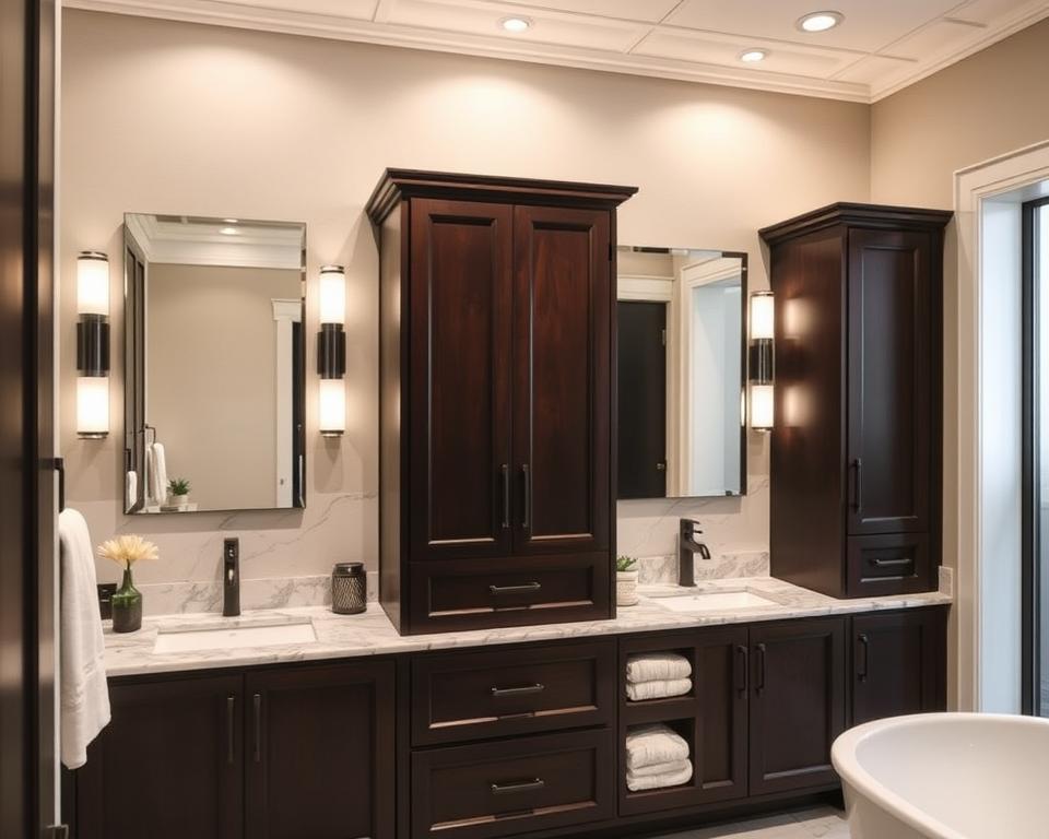 espresso bathroom cabinets