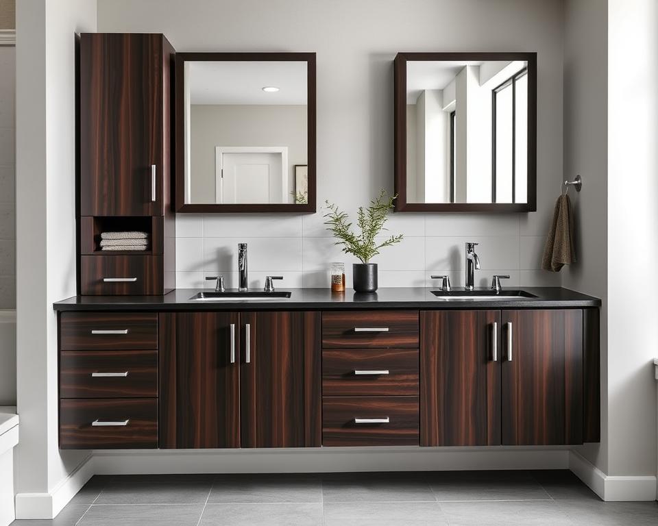 espresso bathroom cabinets