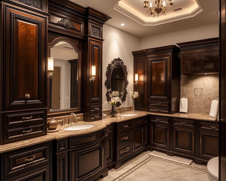 espresso bathroom cabinets