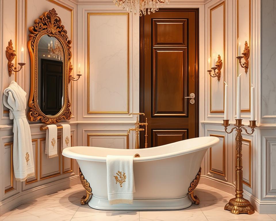 gold bathroom decor