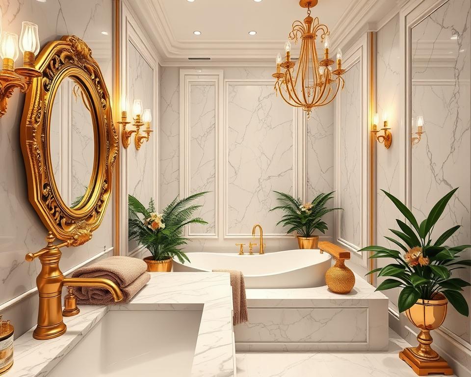 gold bathroom design