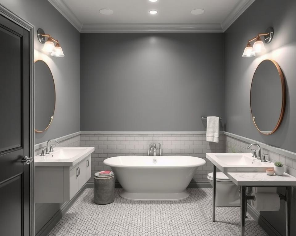 gray bathroom paint colors