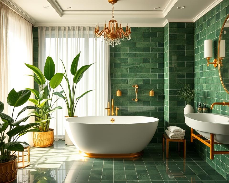 green bathroom ideas