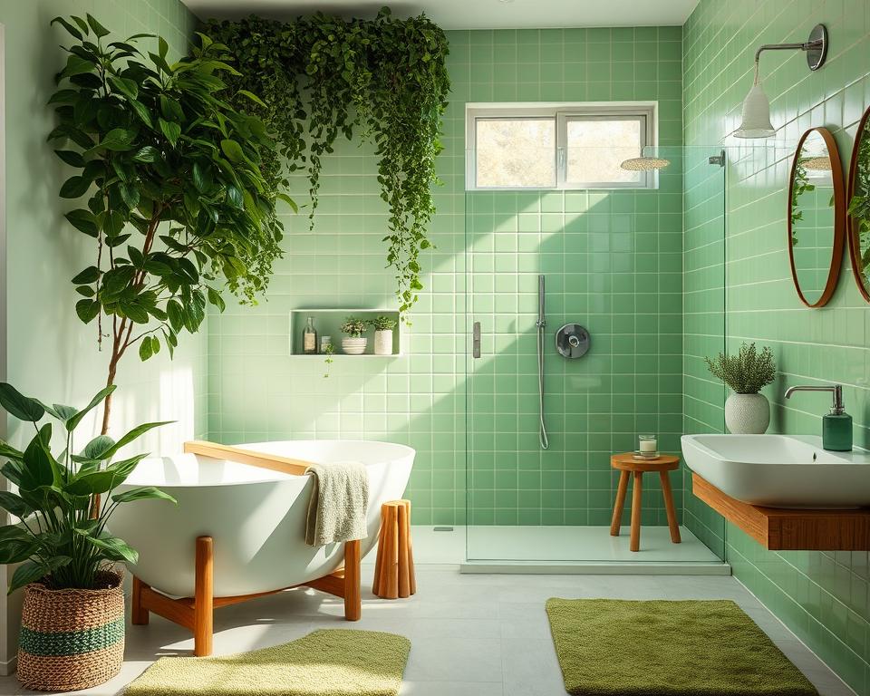 green bathroom ideas