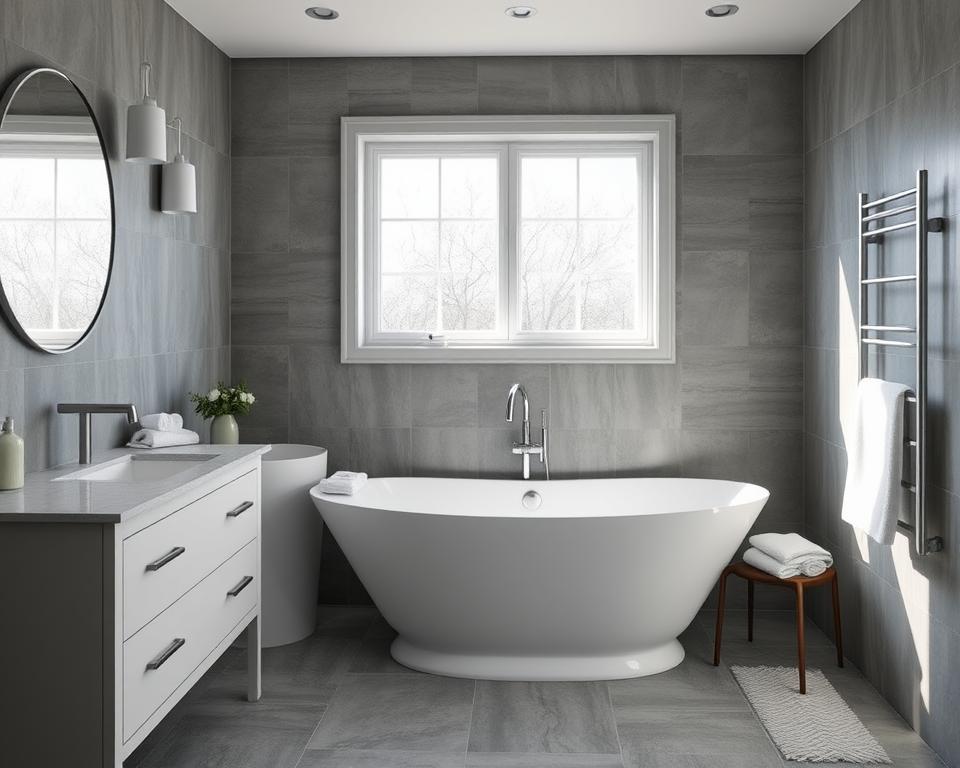 grey and white bathroom decor ideas