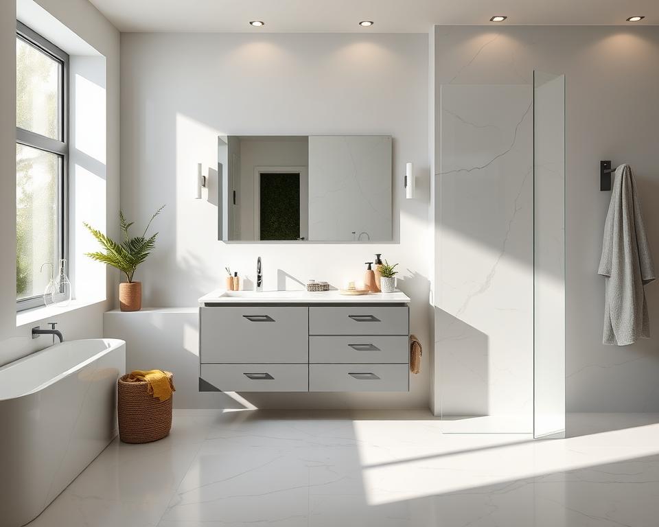 grey bathroom vanity