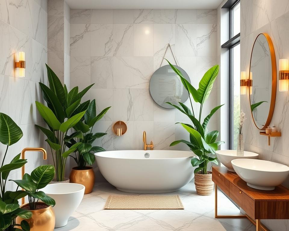 natural bathroom decor