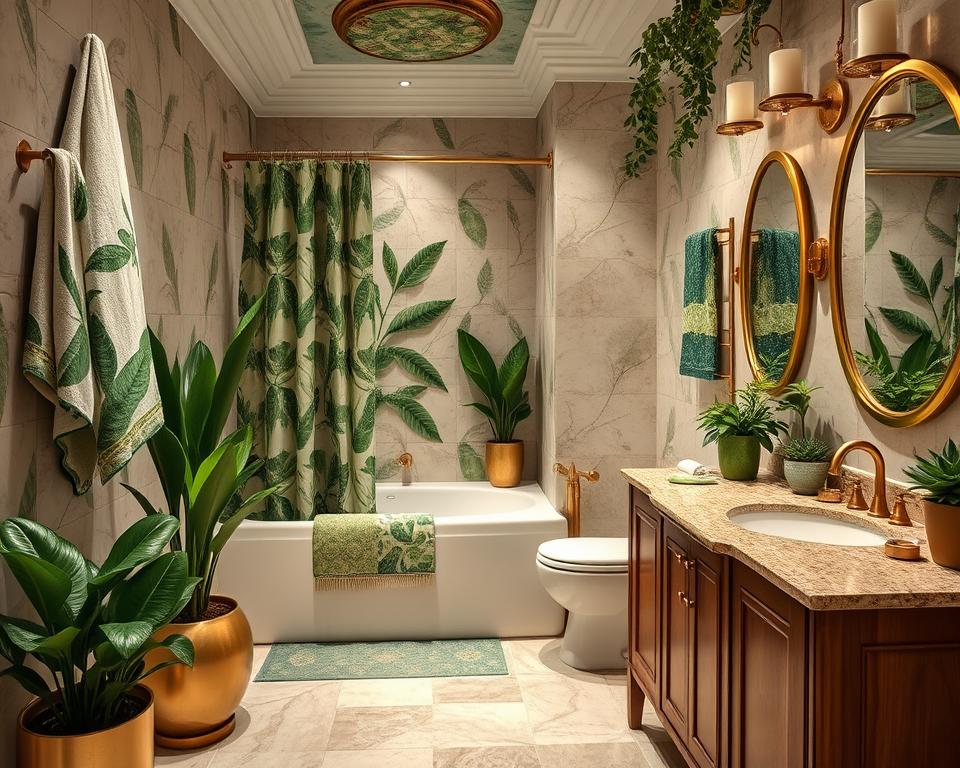 nature-inspired bathroom decor