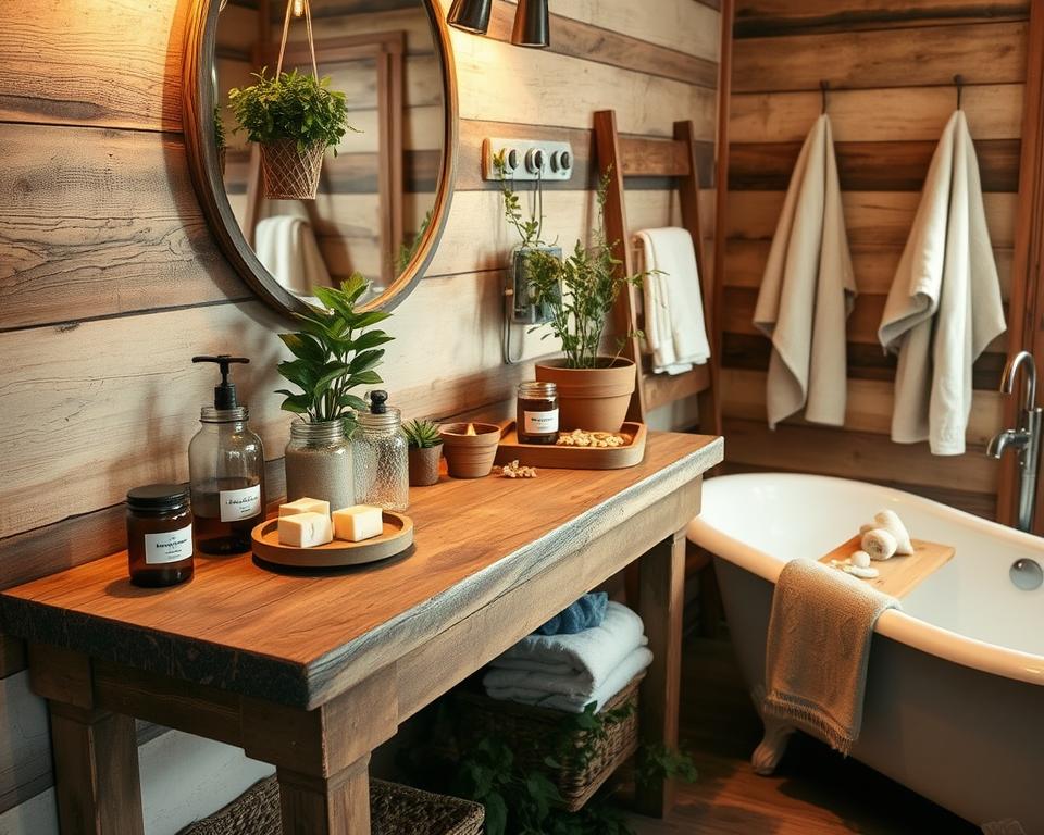 rustic bathroom